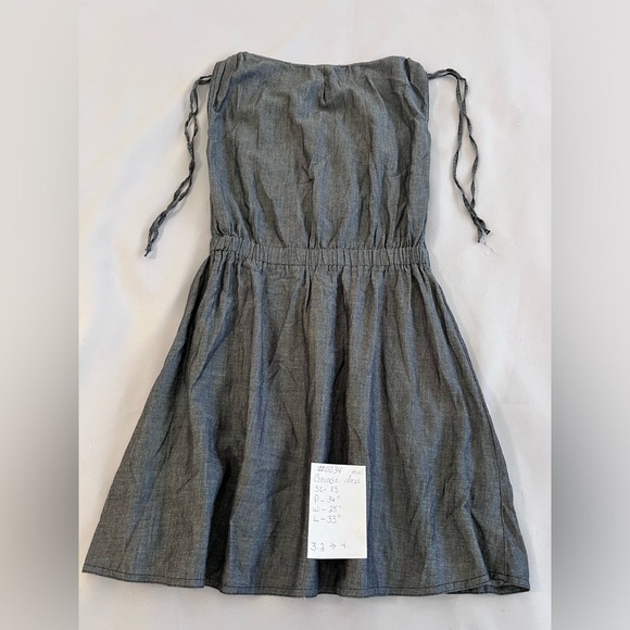 Converse All-Star Midi Dress Women's Sz XS Dark Gray Sleeveless 100% Cotton - Picture 9 of 9